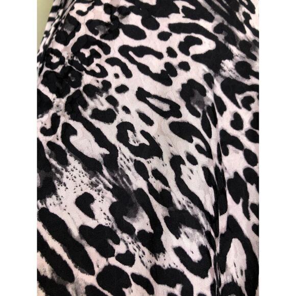 MILLY Animal Print Wrap Dress Leopard Print Gina Dress Size: Large - Picture 8 of 16